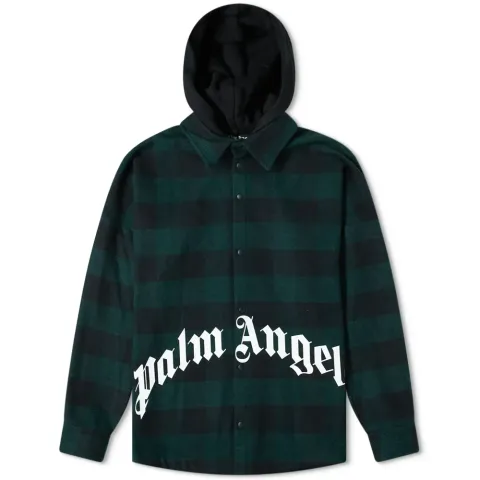 Hooded Logo Overshirt