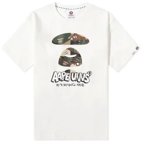 AAPE Mixed Camo Ape Face Tee