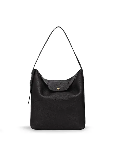Longchamp Cotton Canvas La Cadence Large Shoulder Bag