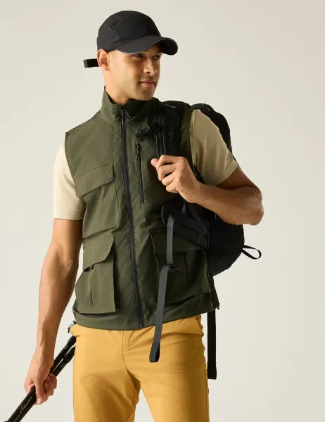 Regatta Travel Light Packaway Water Repellent Gilet Green
