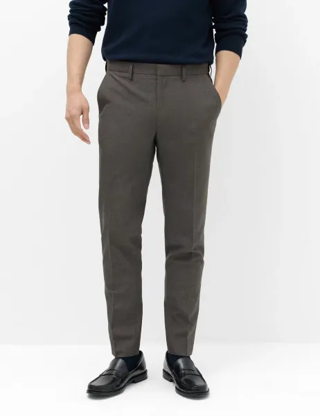 Marks & Spencer Slim Fit Smart Trousers Charcoal