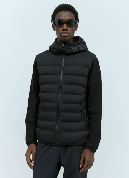Zip-Up Down Cardigan
