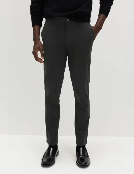 Marks & Spencer Skinny Fit Stretch Chinos Dark Pewter