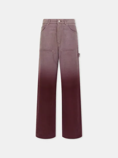WOMEN - WOMEN'S GRADIENT CARPENTER JEAN - Terracotta