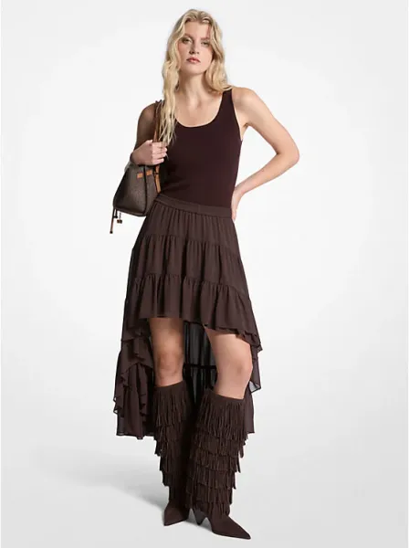 Georgette Tiered Skirt