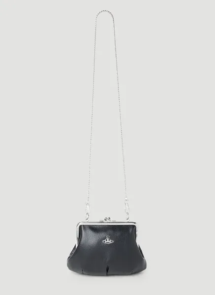 Granny Frame Leather Handbag