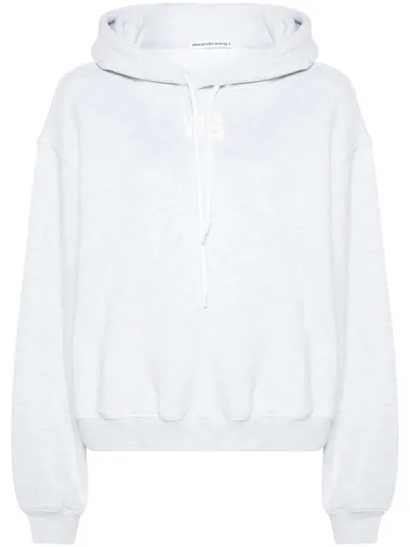 Terry Cotton Hoodie Heather Grey
