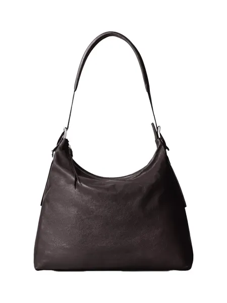 Lemaire Belted Hobo Bag Dark Chocolate