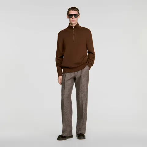 Jumper with standing collar