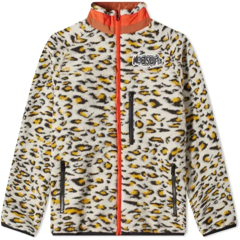 Strain Cheetah Sherpa Zip Fleece Jacket