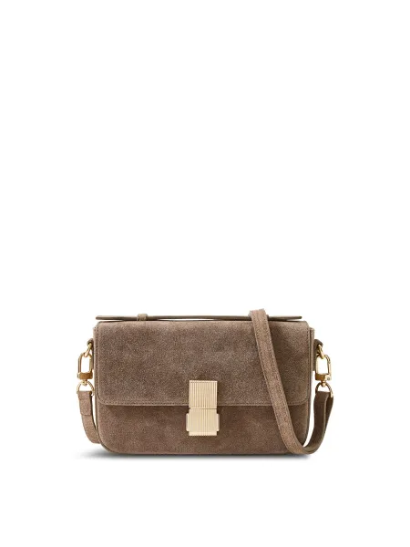 Apatchy London Flora Suede Top Handle Crossbody Bag