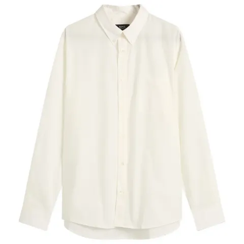 A.P.C. Eduoard Logo Button Down Shirt