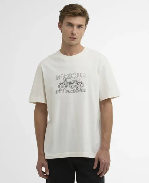 Cowl Motorbike Graphic T-Shirt
