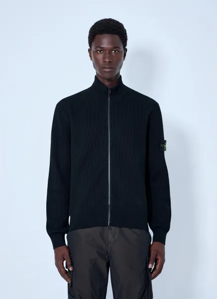Ribbed Zip-Up Jacket