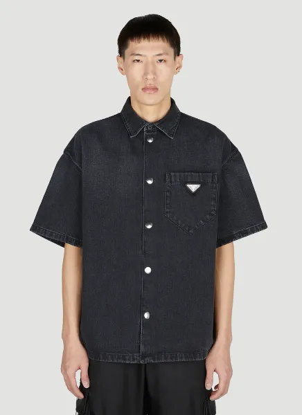 Denim Short Sleeve Shirt