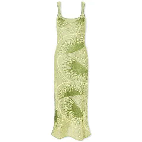 Falling Kiwis Hockney Maxi Dress