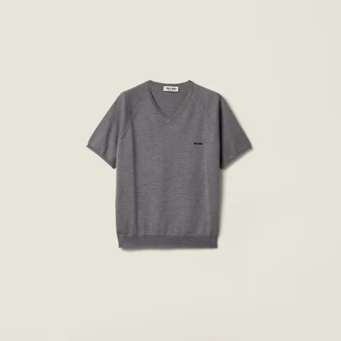 Wool V-neck sweater