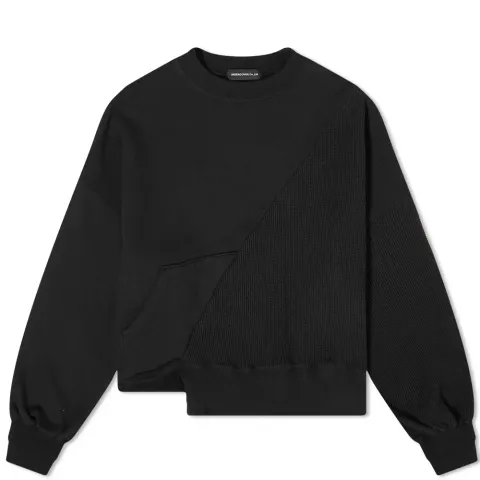 Multi Fabric Crew Sweat