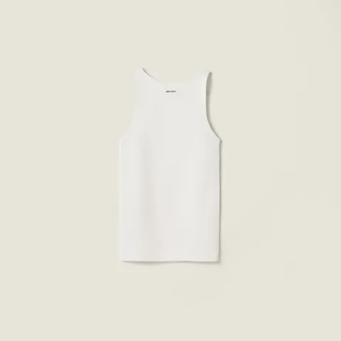Cotton knit tank top