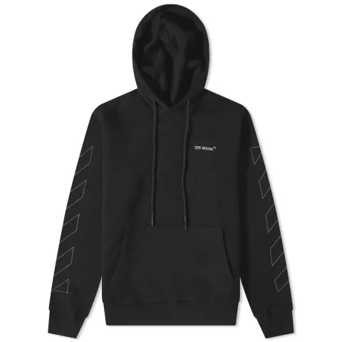 Diagonal Outline Slim Hoodie