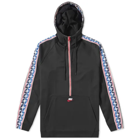 Taped Poly Half Zip Hoody