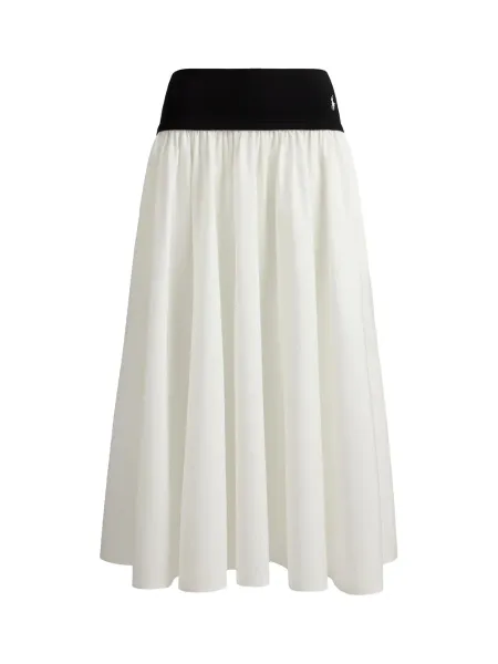 A Line Skirt White