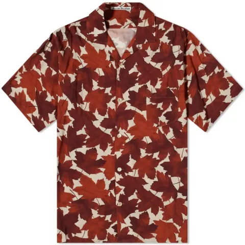 Short Sleeve Sandimper Maple Print Shirt