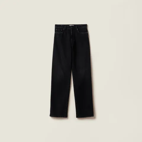 Black denim jeans