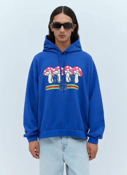 Mushroom Logo Hooded Sweatshirt
