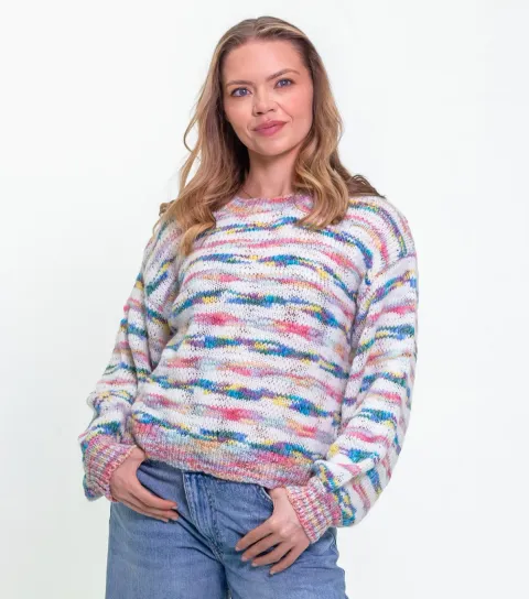 Sunshine Soul Women's Multicolour Marl Knit Jumper