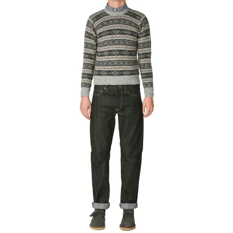 Jamieson's of Shetland Jacquard Fair Isle Crew Knit