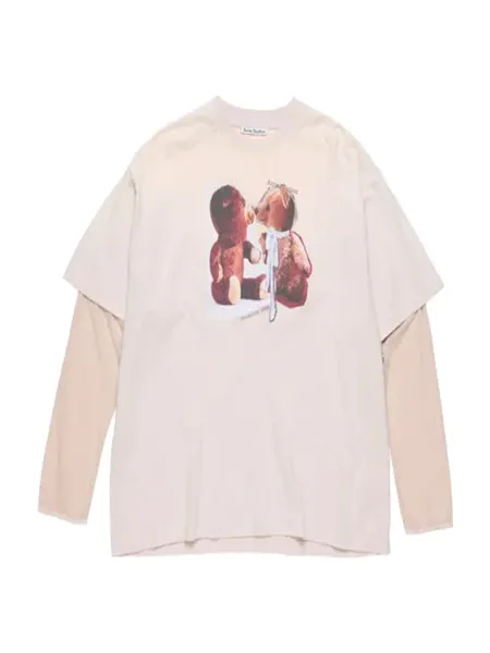 layered t-shirt V. pink