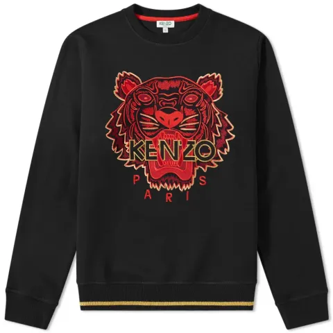 Embroidered Tiger Crew Sweat