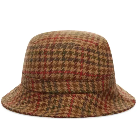 Herringbone Tweed Bucket Hat