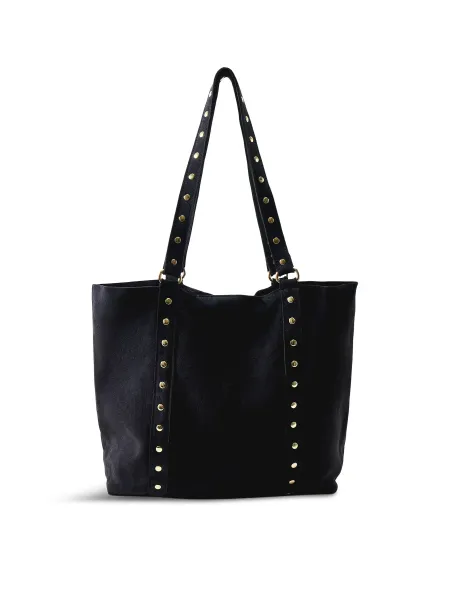 Marlon Cornelle Studded Suede Tote Bag