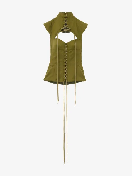Cut-Out Corset Top