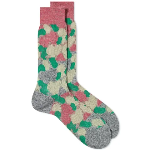 Paneled Camouflage Sock
