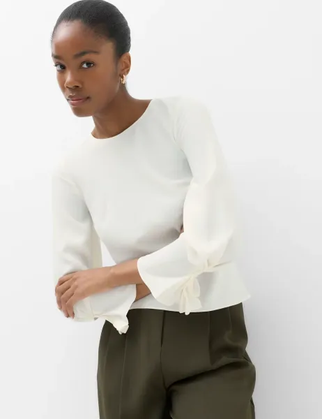 Marks & Spencer Regular Fit Pleat Detail Top