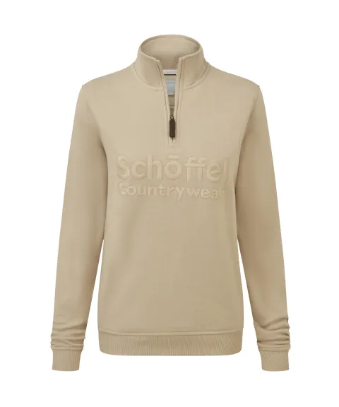 Schöffel Country St Issey Quarter Zip Sweatshirt - Cobblestone