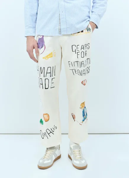 Printed Chino Pants