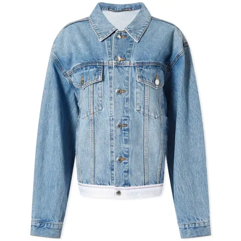 Denim Logo Trucker Jacket