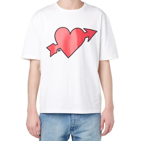 AMI Heartbreak Print Tee