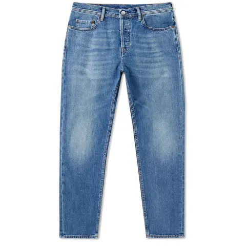 River Mid Blue Tapered Jean