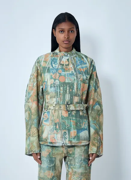 Printed Carina Belted Jacket