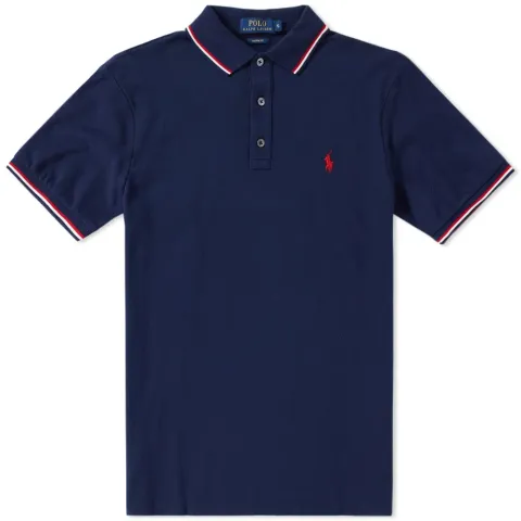 Tipped Tricolor Polo