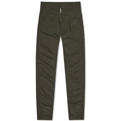 Rib Zip Front Leggings