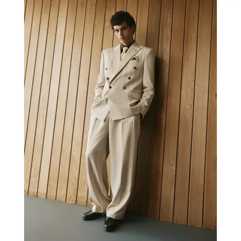 River Island Twisted Tailor Pinstripe Trousers