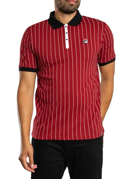 Fila BB1 Classic Vintage Striped Polo Shirt