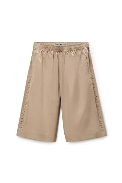 PERFORATED LOGO MID-RISE SHORT
