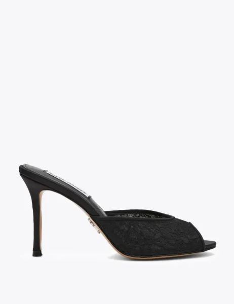 Steve Madden Rollout Lace Stiletto Heel Peep Toe Sandals